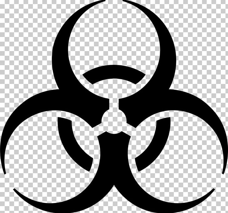 Biological Hazard Symbol PNG, Clipart, Artwork, Biological Hazard, Biology, Biosafety Level, Black And White Free PNG Download
