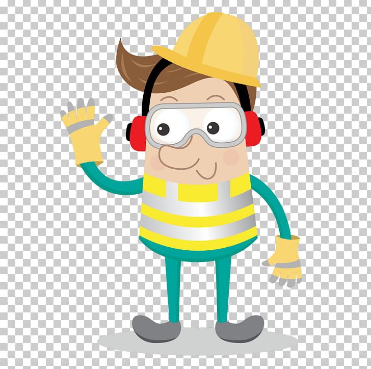 Cartoon Personal Protective Equipment Occupational Safety And Health PNG, Clipart, Accident, Art, Cartoon, Fictional Character, Finger Free PNG Download