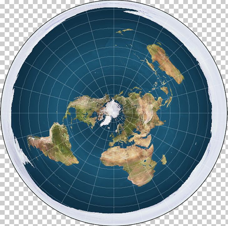 flat earth map projection