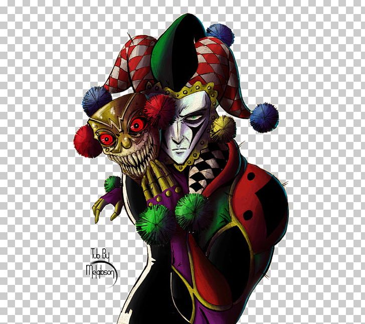 evil jester mask drawing