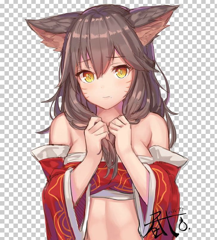 League Of Legends Ahri Anime Drawing Fan Art PNG, Clipart, Anime, Arm, Art, Black Hair, Brown Hair Free PNG Download