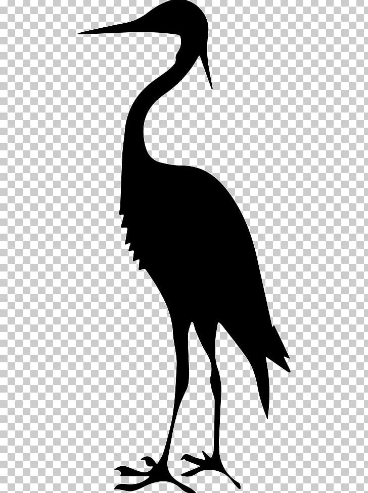Crane Great Blue Heron Bird PNG, Clipart, Artwork, Beak, Bird, Black And White, Cdr Free PNG Download