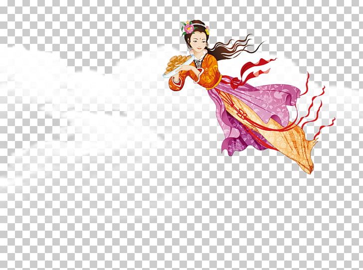 Mid-Autumn Fairy PNG, Clipart, Autumn, Baiyun, Cloud, Fairy, Festive Elements Free PNG Download