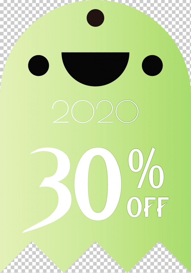 Smiley Green Font Cartoon Meter PNG, Clipart, 30 Off, Biology, Cartoon, Green, Halloween Discount Free PNG Download