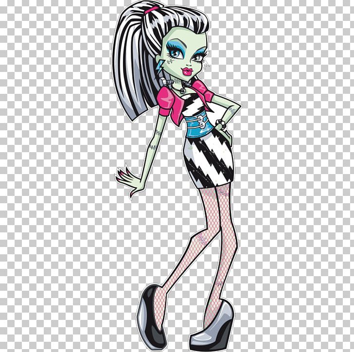 Frankie Stein Monster High: Ghoul Spirit Monster High Basic Doll Frankie PNG, Clipart, Anime, Cartoon, Doll, Fashion Design, Fashion Illustration Free PNG Download