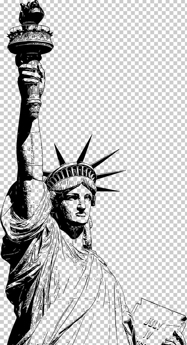 Statue Of Liberty PNG, Clipart, Art, Black And White, Clip Art, Comics Artist, Costume Design Free PNG Download