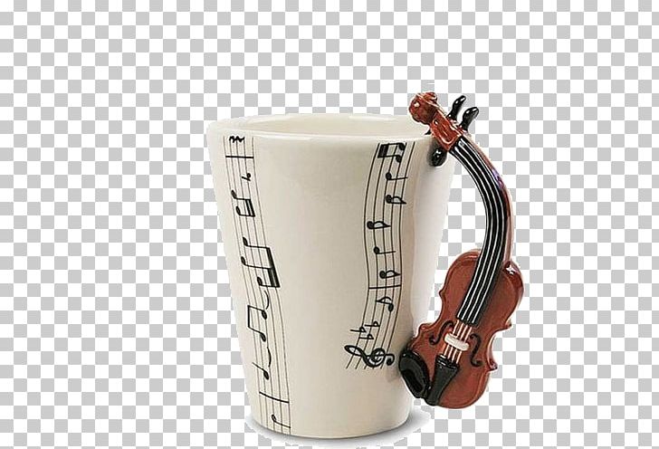 Coffee Cup Mug Violin Ceramic PNG, Clipart, Ceramic, Clarinet, Coffee, Coffee Cup, Cup Free PNG Download