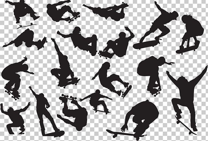 Skateboarding Euclidean PNG, Clipart, Art, Black, Black And White, Font, Human Behavior Free PNG Download