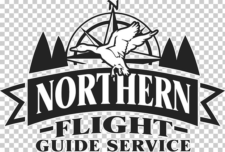 NORTHERN FLIGHT GUIDE SERVICE Duck Logo Waterfowl Hunting PNG, Clipart, Animals, Anseriformes, Black And White, Brand, Business Free PNG Download