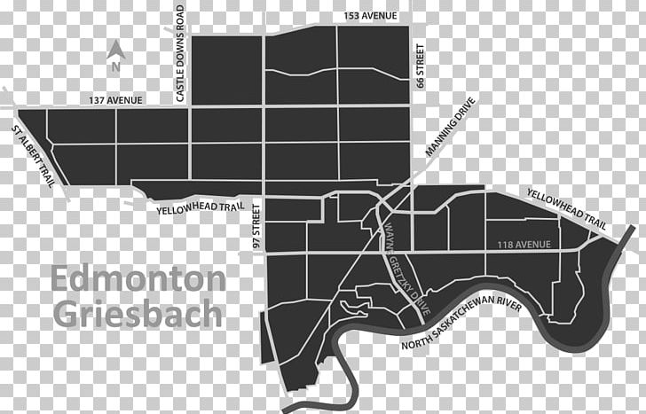 Edmonton Griesbach Abbottsfield PNG, Clipart, Angle, Black, Black And White, Canada, Diagram Free PNG Download