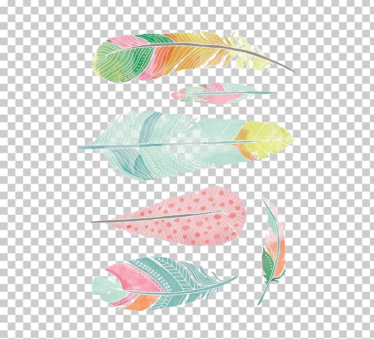 Feather Watercolor Painting Drawing PNG, Clipart, Animals, Art, Color, Colored, Colored Feathers Free PNG Download