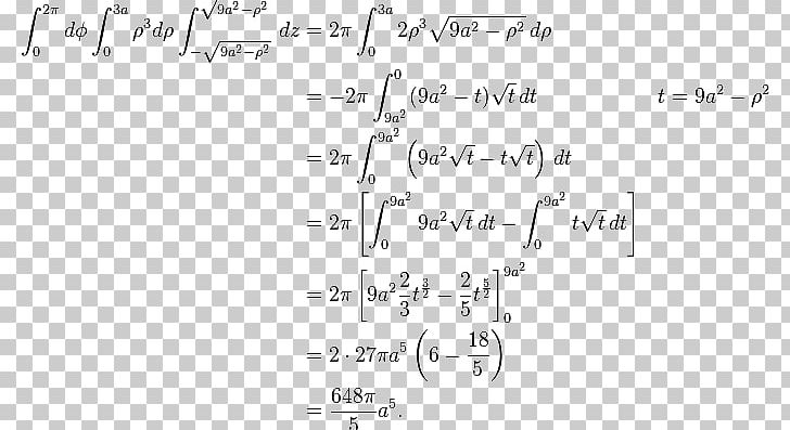 Multiple Integral Multivariable Calculus Improper Integral PNG, Clipart, Angle, Area, Black And White, Calculation, Calculus Free PNG Download