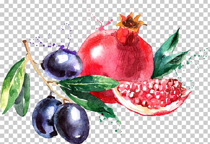 Watercolor Painting Fruit Drawing PNG, Clipart, Blueberry Vector, Canvas, Creative Market, Encapsulated Postscript, Food Free PNG Download