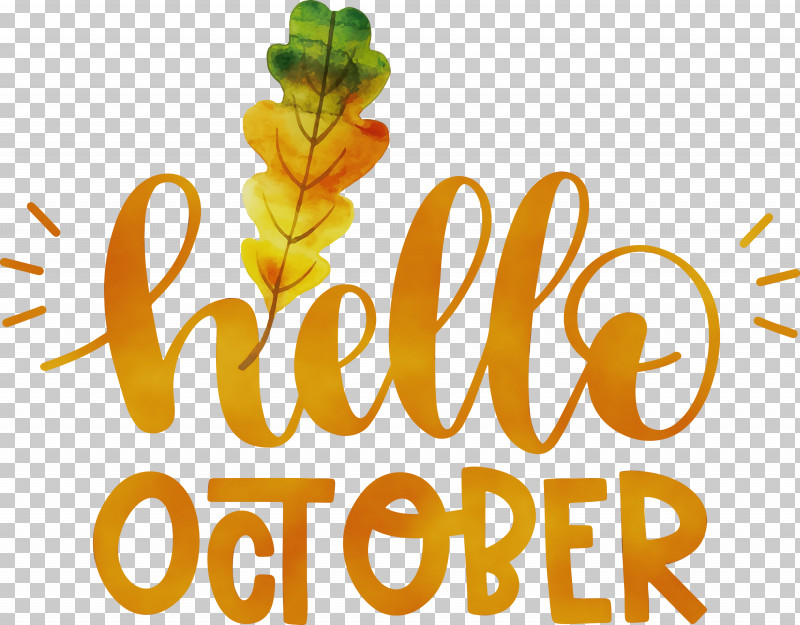 Logo Yellow Flower Fruit Meter PNG, Clipart, Flower, Fruit, Hello October, Logo, Meter Free PNG Download