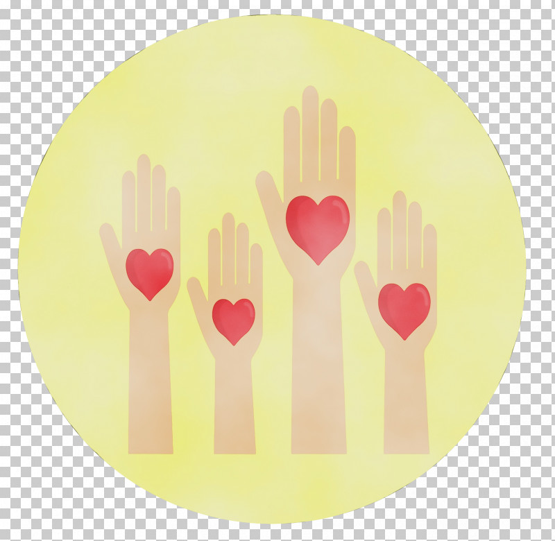 Yellow Pink Plate Hand Heart PNG, Clipart, Dishware, Fork, Gesture, Hand, Heart Free PNG Download