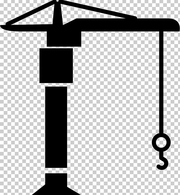 Crane Computer Icons Architectural Engineering Building PNG, Clipart, Angle, Architectural Engineering, Area, Black, Black And White Free PNG Download