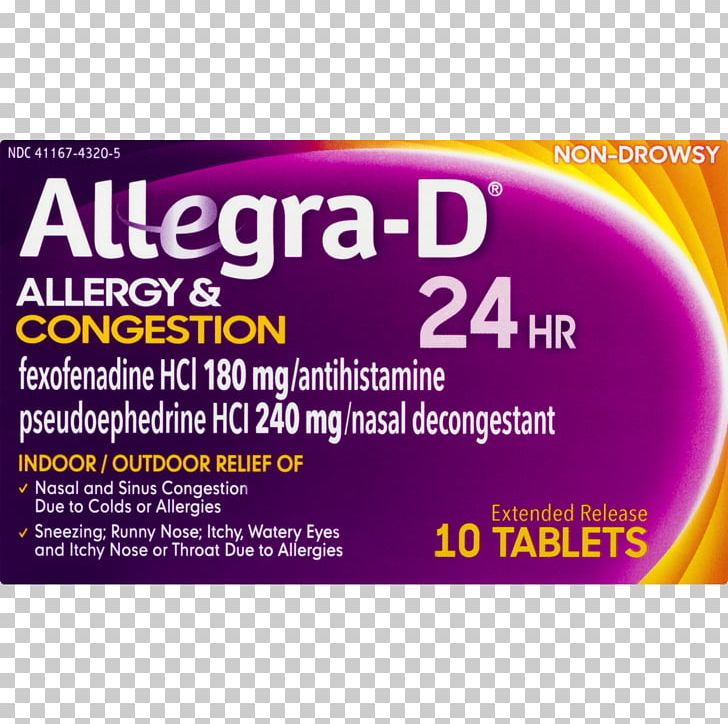 Fexofenadine Pharmaceutical Drug Nasal Congestion Pseudoephedrine Allergy PNG, Clipart, Allergy, Antihistamine, Brand, Common Cold, Decongestant Free PNG Download