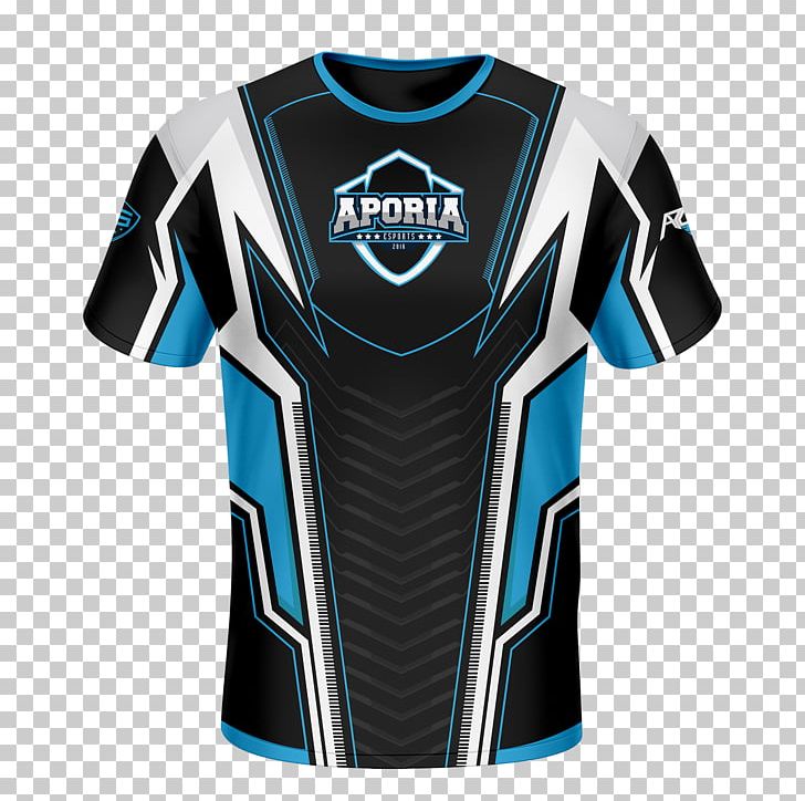 T-shirt Electronic Sports Cycling Jersey Tracksuit PNG, Clipart, Active Shirt, Baseball Equipment, Basketball Uniform, Black, Blue Free PNG Download