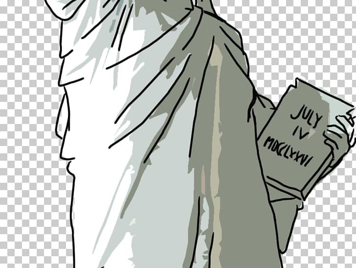 Statue Of Liberty Monument Person PNG, Clipart, Angle, Anime, Arm, Black And White, Cartoon Free PNG Download