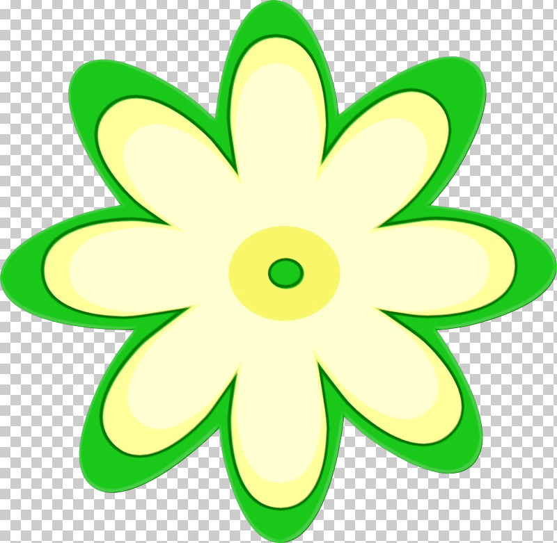 Green Yellow Petal Plant Symbol PNG, Clipart, Flower, Green, Paint, Petal, Plant Free PNG Download