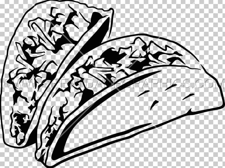 Black And White Taco Mexican Cuisine Burrito PNG, Clipart, Art, Artwork, Black, Black And White, Burr Free PNG Download