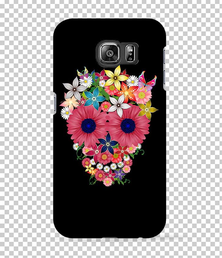 T-shirt Art Clothing Mobile Phones Skull PNG, Clipart, Clothing Accessories, Crew Neck, Cut Flowers, Floral Design, Flower Free PNG Download