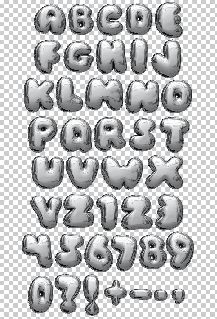 Balloon Typeface Alphabet Font PNG, Clipart, Alphabet, Angle, Balloon, Black And White, Blog Free PNG Download