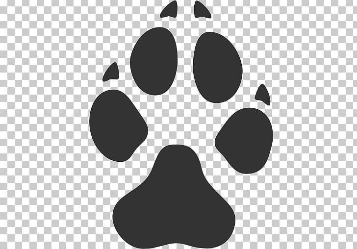 Dog Computer Icons Footprint Paw PNG, Clipart, Animal, Animal Track, Black, Black And White, Circle Free PNG Download