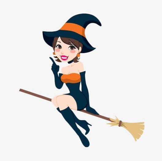 The Cartoon Sexy Witch Sits On The Magic Broom PNG, Clipart, Broom, Broom Clipart, Cartoon, Cartoon Clipart, Cartoon Witch Free PNG Download