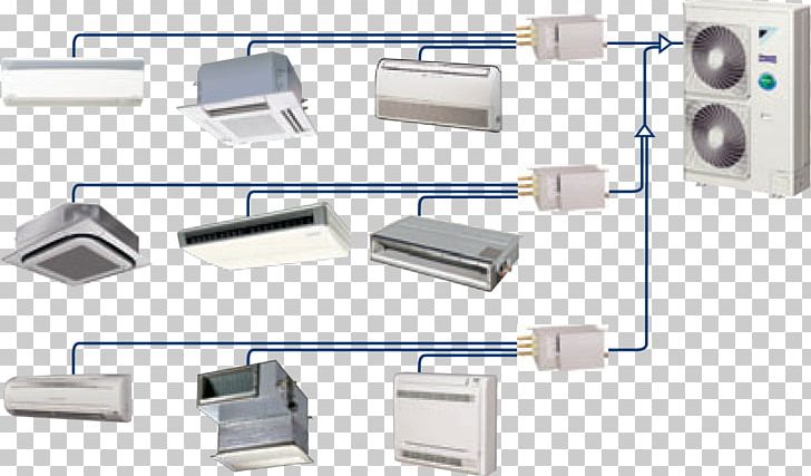 Air Conditioning Variable Refrigerant Flow HVAC Refrigeration Chiller PNG, Clipart, Air Conditioning, Angle, Chiller, Cooling Tower, Fan Coil Unit Free PNG Download