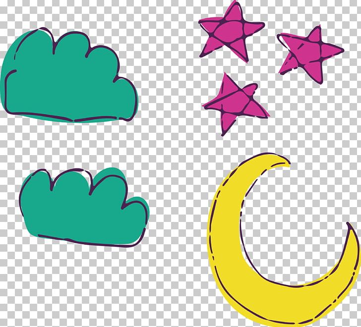 Moon And Stars Drawing Cartoon PNG, Clipart, Animation, Drawing, Euclidean Vector, Fairy Tale, Fine Free PNG Download