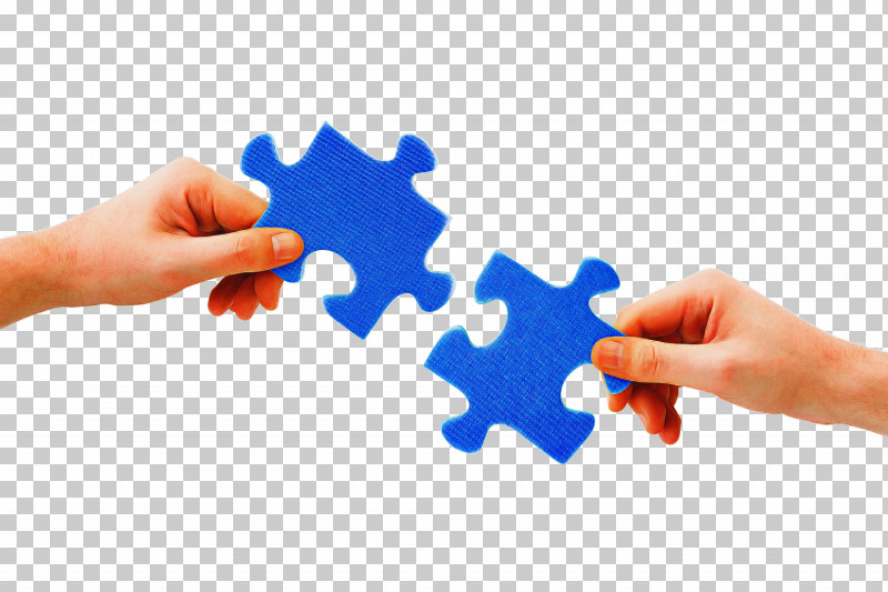 Jigsaw Puzzle Finger Hand Gesture Thumb PNG, Clipart, Collaboration, Electric Blue, Finger, Gesture, Hand Free PNG Download