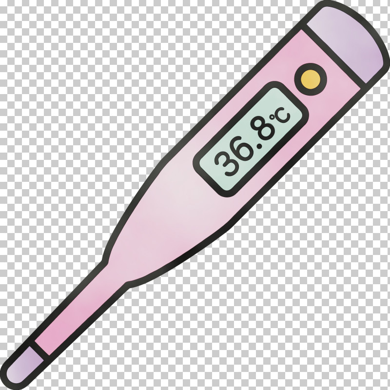 Medical Thermometer PNG, Clipart, Medical Thermometer, Paint, Thermometer, Watercolor, Wet Ink Free PNG Download