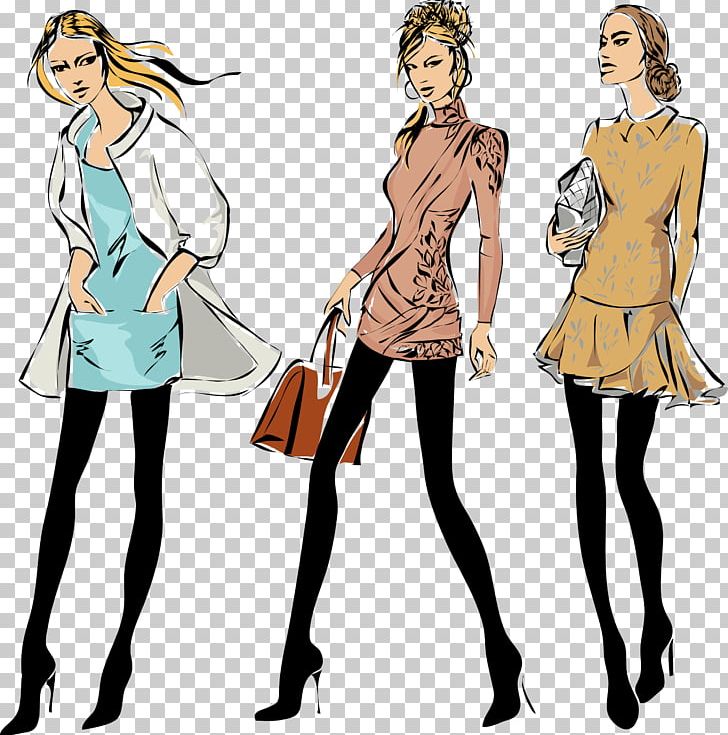 Cartoon Fashion Model Illustration PNG, Clipart, Fashion, Fashion Accesories, Fashion Design, Fashion Girl, Fashion Illustration Free PNG Download