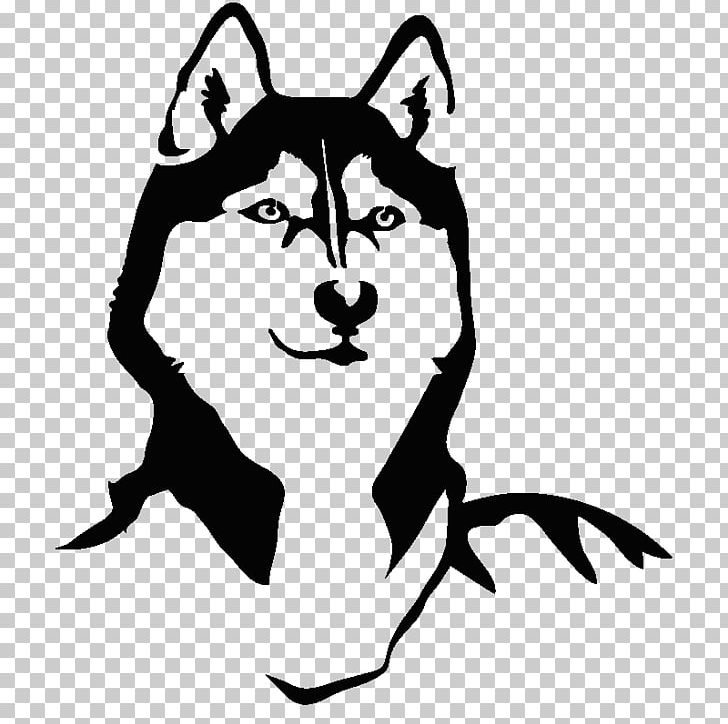 Siberian Husky Whiskers Alaskan Malamute Puppy Sticker PNG, Clipart, Art, Artwork, Bikejoring, Black, Carnivoran Free PNG Download