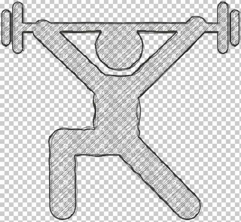 Multi Sports Icon Sports Icon Strong Man Silhouette With Weight Icon PNG, Clipart, Black, Drawing, Line, M02csf, Meter Free PNG Download