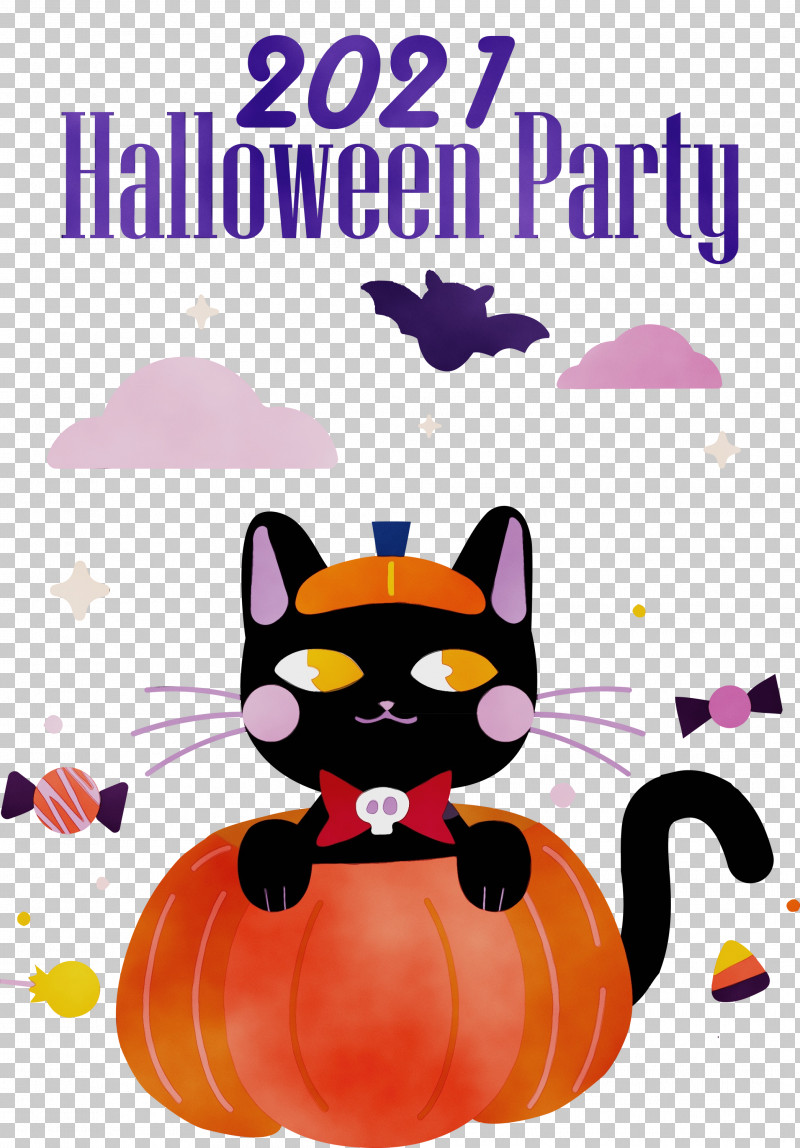 Pumpkin PNG, Clipart, Biology, Cartoon, Cat, Catlike, Halloween Party Free PNG Download