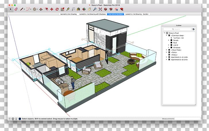 SketchUp Floor Plan 3D Computer Graphics Computer Software PNG, Clipart ...