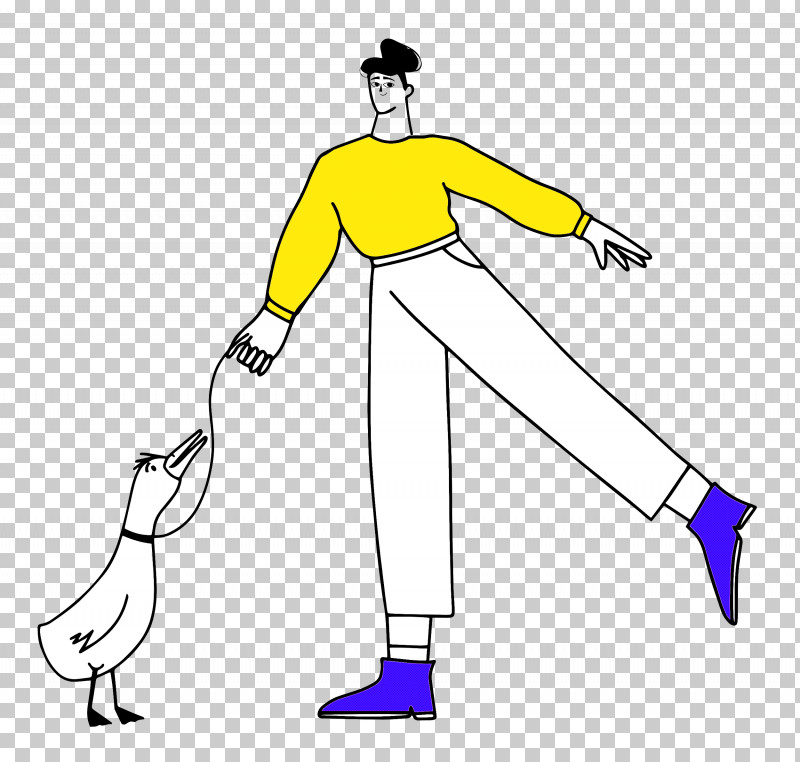 Walking The Duck Talking Duck PNG, Clipart, Fashion, Joint, Line Art, Shoe, Sports Equipment Free PNG Download