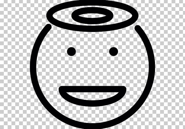 Smiley Computer Icons Emoticon PNG, Clipart, Angel, Black And White, Circle, Computer Icons, Download Free PNG Download