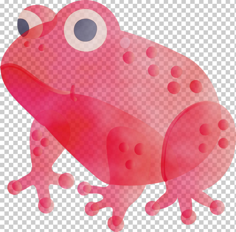 Pink Frog Animal Figure PNG, Clipart, Animal Figure, Frog, Paint, Pink, Watercolor Free PNG Download