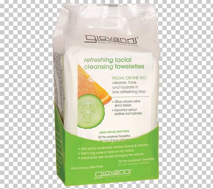 Giovanni Hair Care Products Refreshing Citrus & Cucumber Cleansing Towelettes PNG, Clipart, Acid, Citric Acid, Citrus, Cleanser, Cucumber Free PNG Download