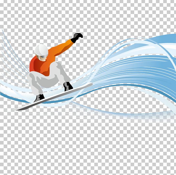 Skiing Snowboarding Winter Sport PNG, Clipart, Blue Curve, Computer Wallpaper, Curved Arrow, Curved Lines, Curve Patterns Free PNG Download
