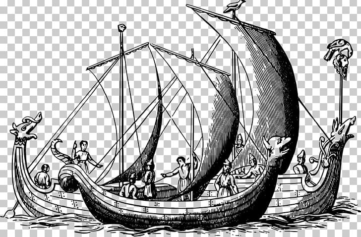 Anglo-Saxons Illustration PNG, Clipart, Anglosaxons, Black And White, Caravel, Carrack, Dragon Free PNG Download
