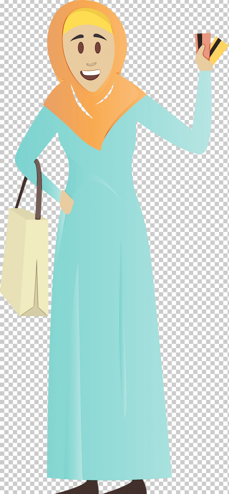 Clothing Dress Turquoise Aqua Teal PNG, Clipart, Aqua, Arabic Girl, Arabic Woman, Clothing, Day Dress Free PNG Download