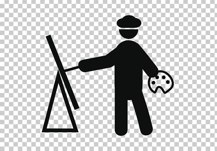 Computer Icons Painting Painter Artist PNG, Clipart, Angle, Art, Artist, Black, Black And White Free PNG Download