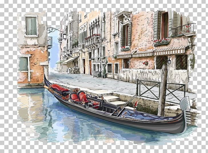 Venice Drawing Illustration PNG, Clipart, Abu Dhabi Town, Architecture, Art, Boat, Cartoon Free PNG Download