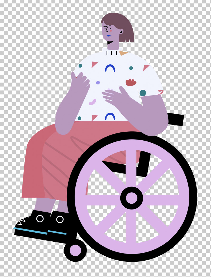Sitting On Wheelchair Woman Lady PNG, Clipart, Cartoon, Drawing, Lady, La Familia Telerin, Line Free PNG Download