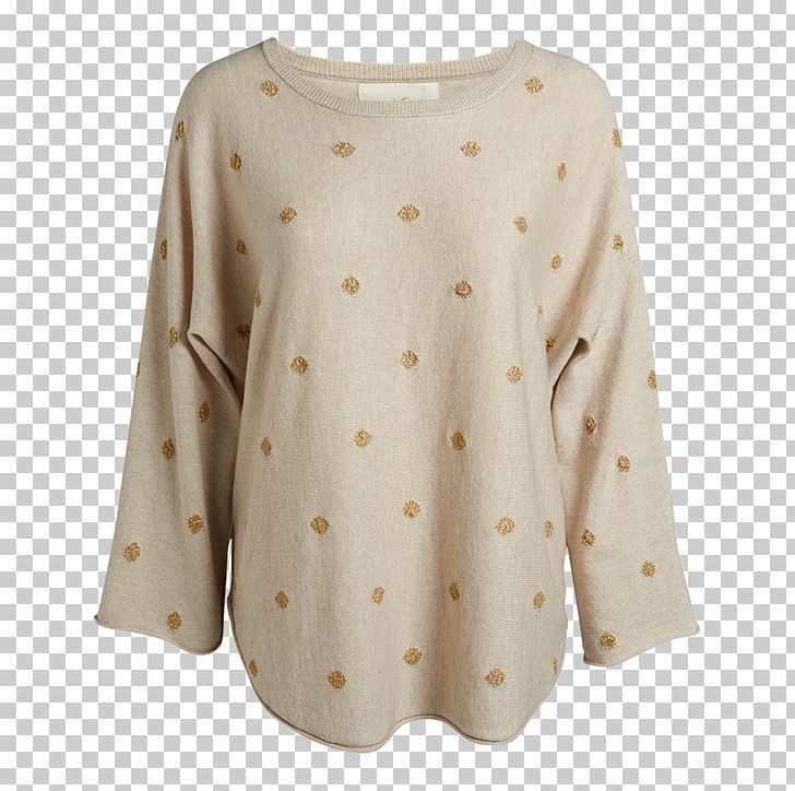Polka Dot Sleeve Blouse Beige PNG, Clipart, Beige, Blouse, Clothing, Neck, Others Free PNG Download
