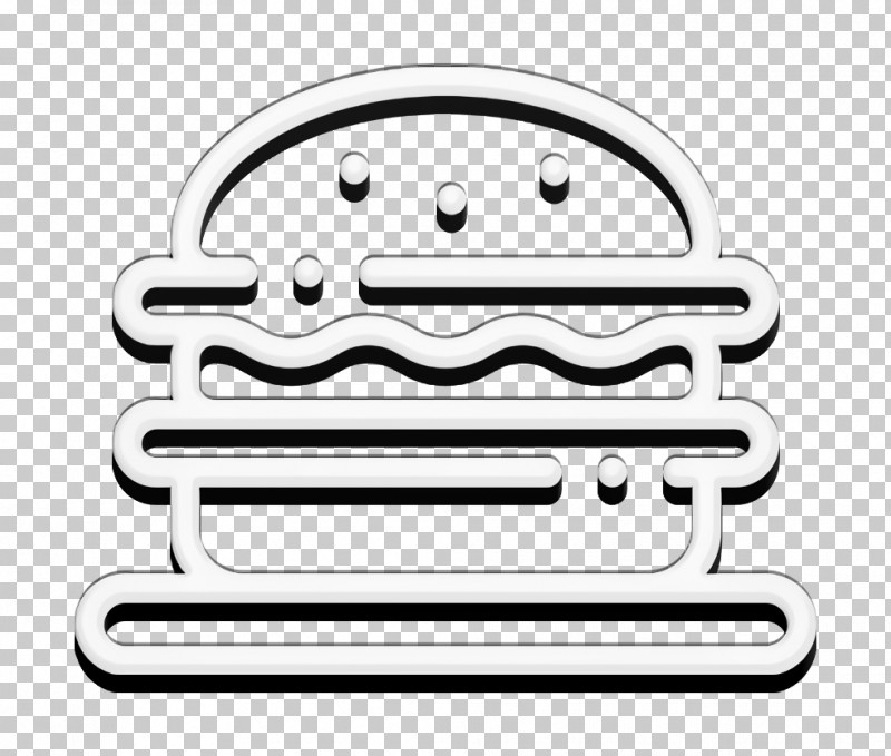 Hamburguer Icon Picnic Icon Burger Icon PNG, Clipart, Black, Black And White, Burger Icon, Chemical Symbol, Chemistry Free PNG Download